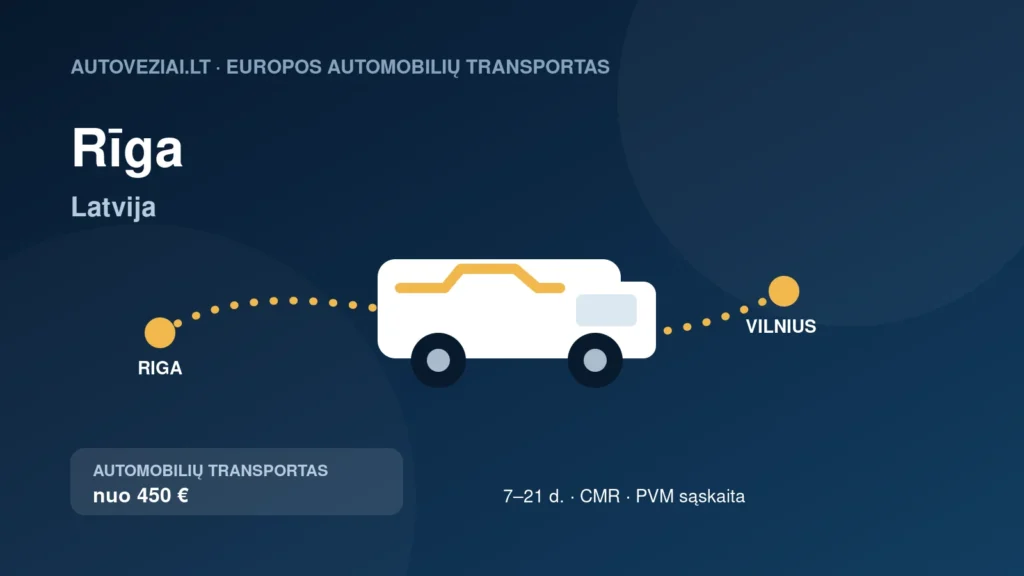 Automobilio pervežimas Rīga–Vilnius